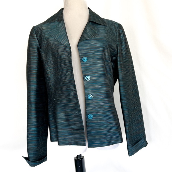 Dana Buchman Silk Jacket 8 - Picture 2 of 15